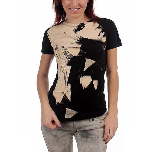 Tultex Tops - Lady Gaga Close Up Allover Official Tee S NWT